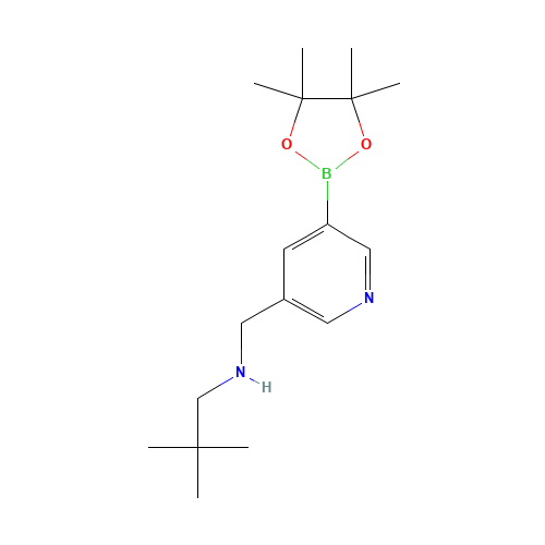 2,2-dimethyl-N-[[5-(4,4,5,5-tetramethyl-1,3,2-dioxaborolan-2-yl)pyridin-3-yl]methyl]propan-1-amine (CAS: 919347-21-0) - Related Chemical Product