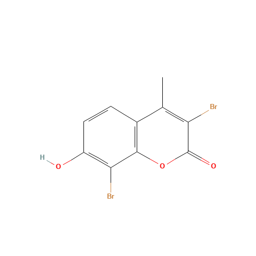 3,8-dibromo-7-hydroxy-4-methylchromen-2-one (CAS: 90876-67-8) - Related Chemical Product