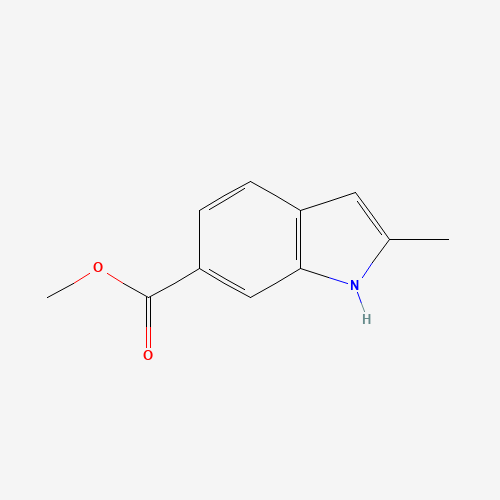 methyl 2-methyl-1H-indole-6-carboxylate (CAS: 184150-96-7) - Chemical Structure and Molecular Formula 