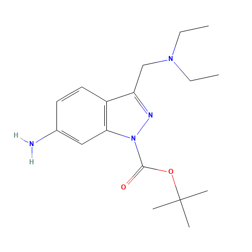 tert-butyl 6-amino-3-(diethylaminomethyl)indazole-1-carboxylate (CAS: 887590-89-8) - Related Chemical Product