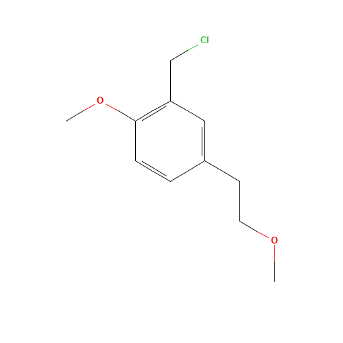 2-(chloromethyl)-1-methoxy-4-(2-methoxyethyl)benzene (CAS: 80314-64-3) - Related Chemical Product