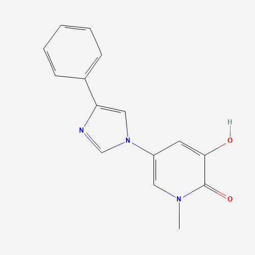 3-hydroxy-1-methyl-5-(4-phenylimidazol-1-yl)pyridin-2-one (CAS: 1333146-64-7) - Related Chemical Product