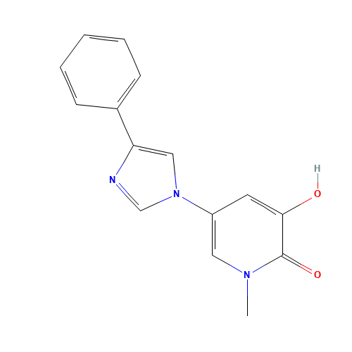 3-hydroxy-1-methyl-5-(4-phenylimidazol-1-yl)pyridin-2-one (CAS: 1333146-64-7) - Related Chemical Product