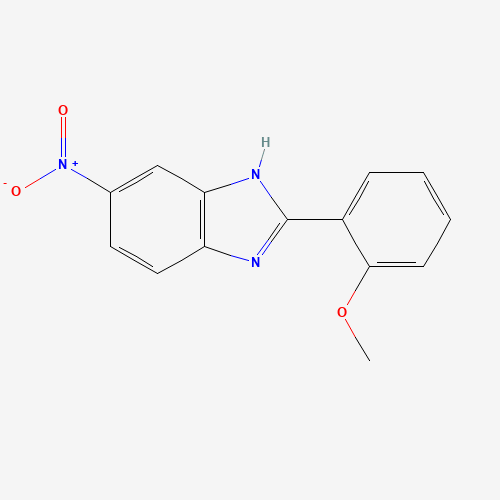 2-(2-methoxyphenyl)-6-nitro-1H-benzimidazole (CAS: 189162-32-1) - Chemical Structure and Molecular Formula 