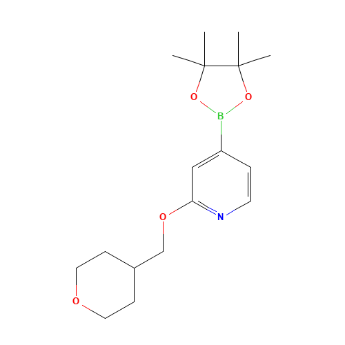 2-(oxan-4-ylmethoxy)-4-(4,4,5,5-tetramethyl-1,3,2-dioxaborolan-2-yl)pyridine (CAS: 1610521-24-8) - Related Chemical Product