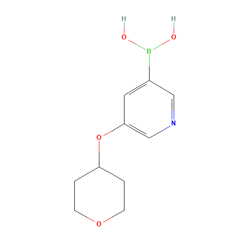 [5-(oxan-4-yloxy)pyridin-3-yl]boronic acid (CAS: 1103862-08-3) - Related Chemical Product