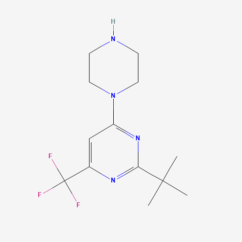 2-tert-butyl-4-piperazin-1-yl-6-(trifluoromethyl)pyrimidine (CAS: 219599-99-2) - Related Chemical Product