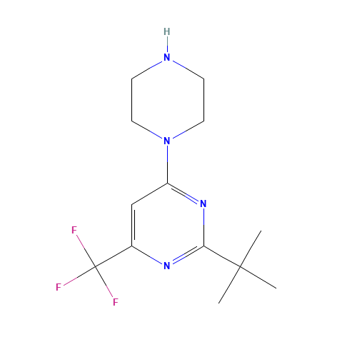 2-tert-butyl-4-piperazin-1-yl-6-(trifluoromethyl)pyrimidine (CAS: 219599-99-2) - Related Chemical Product