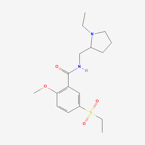 N-[(1-ethylpyrrolidin-2-yl)methyl]-5-ethylsulfonyl-2-methoxybenzamide (CAS: 53583-79-2) - Related Chemical Product