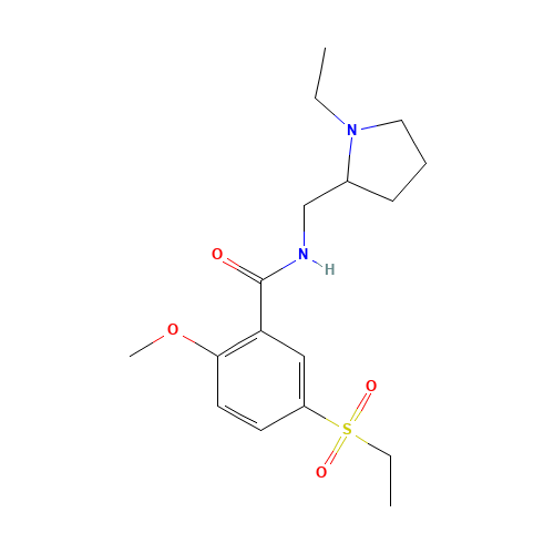 N-[(1-ethylpyrrolidin-2-yl)methyl]-5-ethylsulfonyl-2-methoxybenzamide (CAS: 53583-79-2) - Related Chemical Product