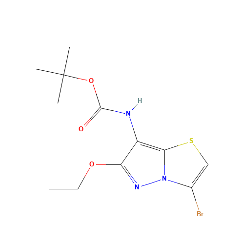 tert-butyl N-(3-bromo-6-ethoxypyrazolo[5,1-b][1,3]thiazol-7-yl)carbamate (CAS: 1290127-95-5) - Related Chemical Product
