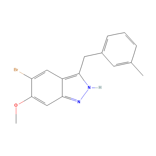 5-bromo-6-methoxy-3-[(3-methylphenyl)methyl]-2H-indazole (CAS: 1001195-64-7) - Related Chemical Product