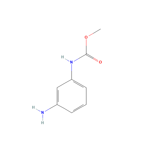 methyl N-(3-aminophenyl)carbamate (CAS: 6464-98-8) - Chemical Structure and Molecular Formula 