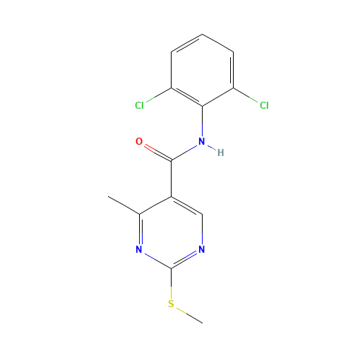 N-(2,6-dichlorophenyl)-4-methyl-2-methylsulfanylpyrimidine-5-carboxamide (CAS: 1452230-52-2) - Related Chemical Product