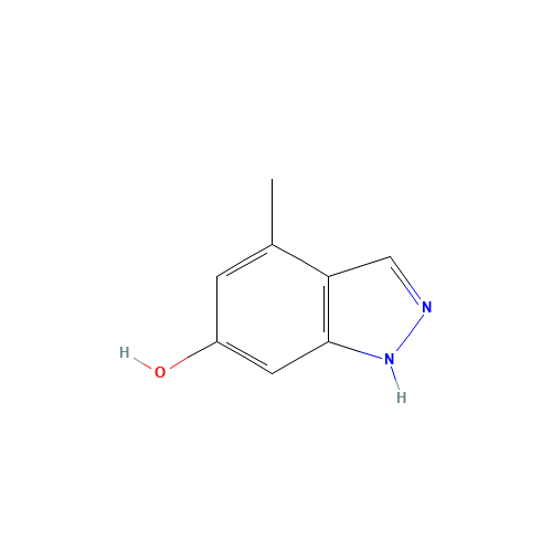 4-methyl-1,2-dihydroindazol-6-one (CAS: 885521-33-5) - Chemical Structure and Molecular Formula 