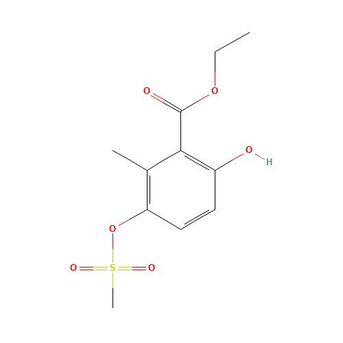 ethyl 6-hydroxy-2-methyl-3-methylsulfonyloxybenzoate (CAS: 1616290-21-1) - Related Chemical Product