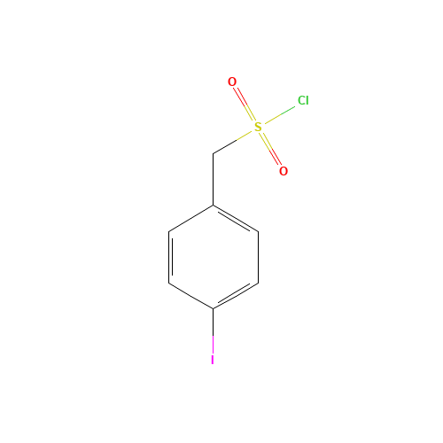 (4-iodophenyl)methanesulfonyl chloride (CAS: 345915-64-2) - Chemical Structure and Molecular Formula 