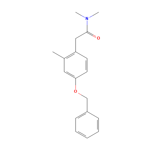 N,N-dimethyl-2-(2-methyl-4-phenylmethoxyphenyl)acetamide (CAS: 1402554-80-6) - Related Chemical Product