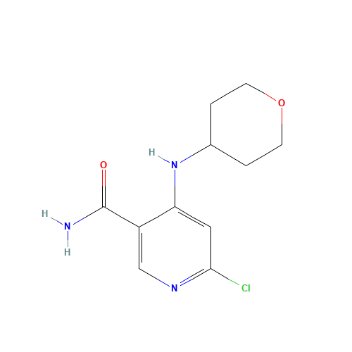 6-chloro-4-(oxan-4-ylamino)pyridine-3-carboxamide (CAS: 1190424-78-2) - Related Chemical Product