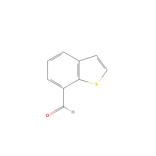 1-benzothiophene-7-carbaldehyde (CAS: 10134-91-5) - Chemical Structure and Molecular Formula 