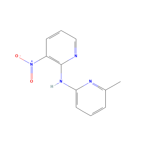 6-methyl-N-(3-nitropyridin-2-yl)pyridin-2-amine (CAS: 61963-87-9) - Chemical Structure and Molecular Formula 