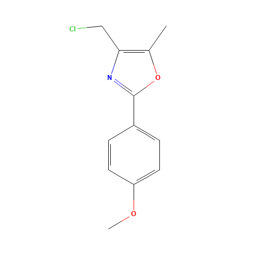 4-(chloromethyl)-2-(4-methoxyphenyl)-5-methyl-1,3-oxazole (CAS: 122994-69-8) - Related Chemical Product