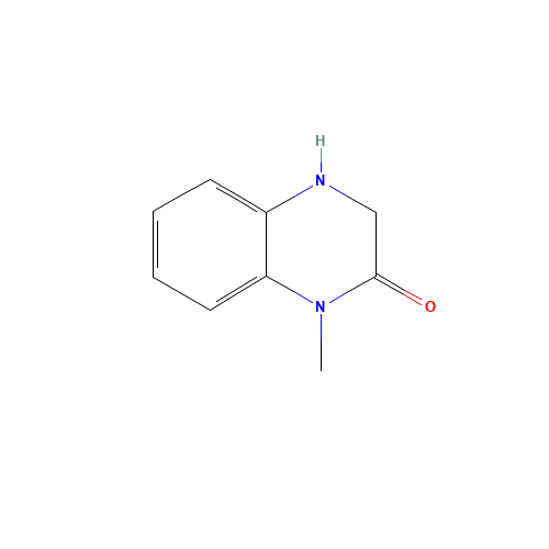 1-methyl-3,4-dihydroquinoxalin-2-one (CAS: 20934-50-3) - Chemical Structure and Molecular Formula 