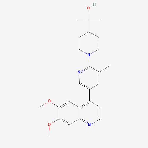 2-[1-[5-(6,7-dimethoxyquinolin-4-yl)-3-methylpyridin-2-yl]piperidin-4-yl]propan-2-ol (CAS: 1119717-41-7) - Related Chemical Product