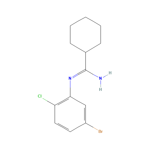 N'-(5-bromo-2-chlorophenyl)cyclohexanecarboximidamide (CAS: 1039767-39-9) - Related Chemical Product