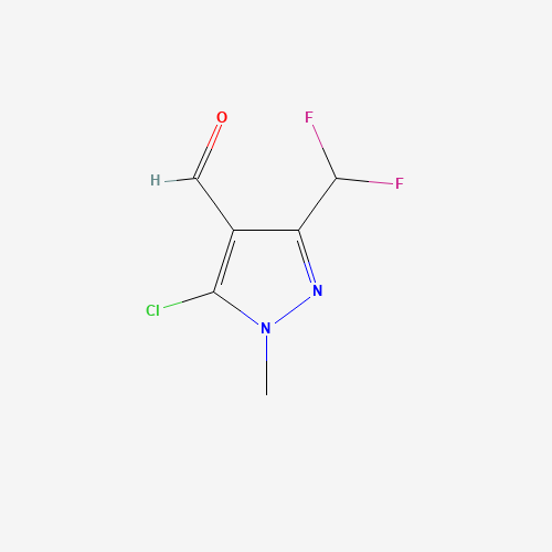 5-chloro-3-(difluoromethyl)-1-methylpyrazole-4-carbaldehyde (CAS: 660845-30-7) - Related Chemical Product