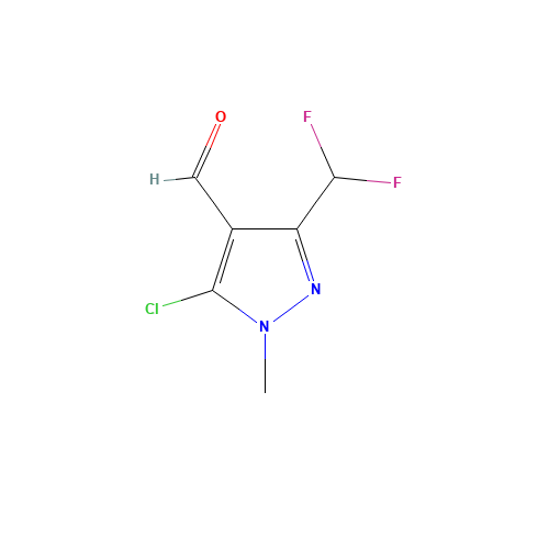 5-chloro-3-(difluoromethyl)-1-methylpyrazole-4-carbaldehyde (CAS: 660845-30-7) - Related Chemical Product