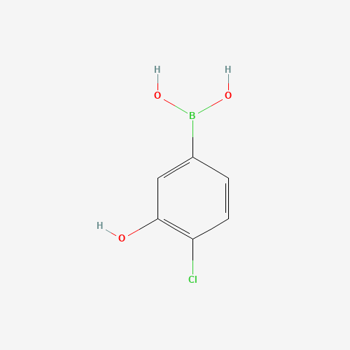 (4-chloro-3-hydroxyphenyl)boronic acid (CAS: 915201-06-8) - Chemical Structure and Molecular Formula 