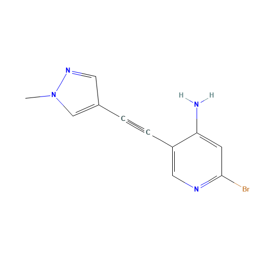 2-bromo-5-[2-(1-methylpyrazol-4-yl)ethynyl]pyridin-4-amine (CAS: 1400286-75-0) - Related Chemical Product