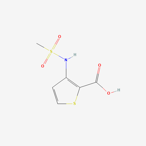 3-(methanesulfonamido)thiophene-2-carboxylic acid (CAS: 132864-57-4) - Chemical Structure and Molecular Formula 