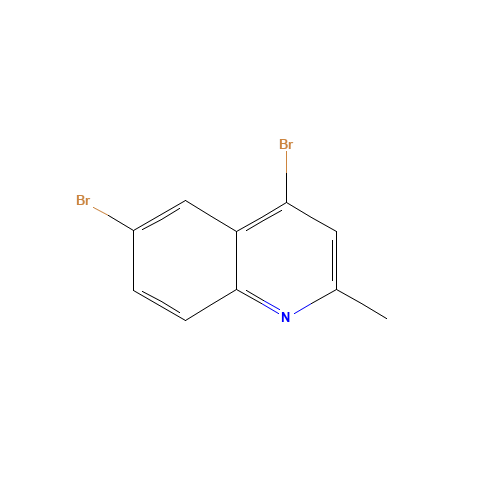 4,6-dibromo-2-methylquinoline (CAS: 1070879-53-6) - Chemical Structure and Molecular Formula 
