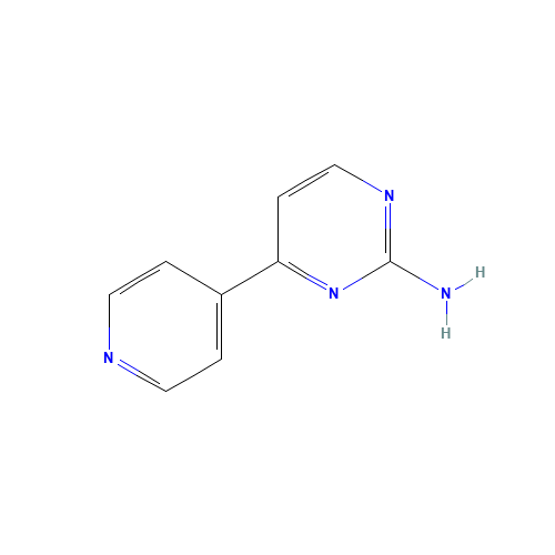 4-pyridin-4-ylpyrimidin-2-amine (CAS: 66521-70-8) - Chemical Structure and Molecular Formula 