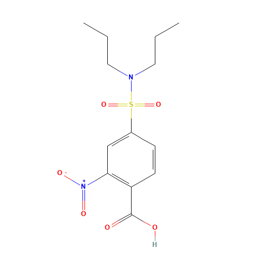 4-(dipropylsulfamoyl)-2-nitrobenzoic acid (CAS: 2577-52-8) - Related Chemical Product