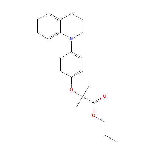 propyl 2-[4-(3,4-dihydro-2H-quinolin-1-yl)phenoxy]-2-methylpropanoate (CAS: 39099-54-2) - Related Chemical Product