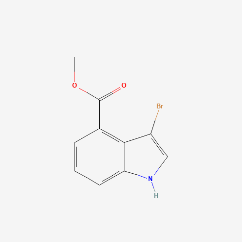 methyl 3-bromo-1H-indole-4-carboxylate (CAS: 1093759-60-4) - Chemical Structure and Molecular Formula 