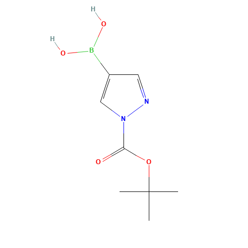 [1-[(2-methylpropan-2-yl)oxycarbonyl]pyrazol-4-yl]boronic acid (CAS: 1188405-87-9) - Related Chemical Product