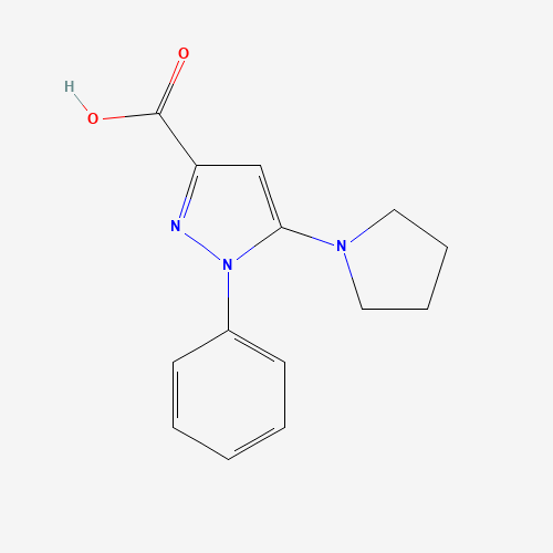 1-phenyl-5-pyrrolidin-1-ylpyrazole-3-carboxylic acid (CAS: 1391944-27-6) - Related Chemical Product
