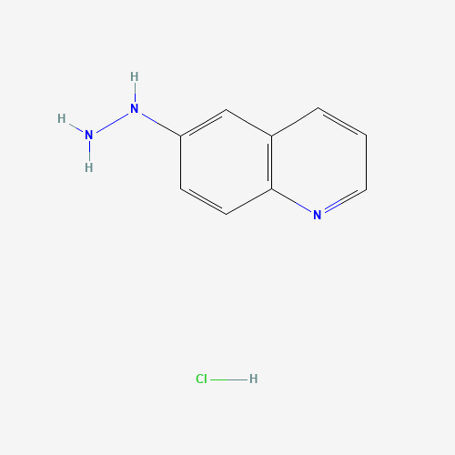 quinolin-6-ylhydrazine;hydrochloride (CAS: 120209-22-5) - Chemical Structure and Molecular Formula 