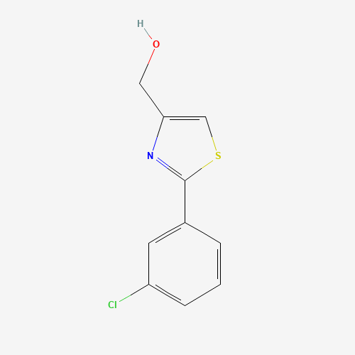 [2-(3-chlorophenyl)-1,3-thiazol-4-yl]methanol (CAS: 121202-20-8) - Chemical Structure and Molecular Formula 