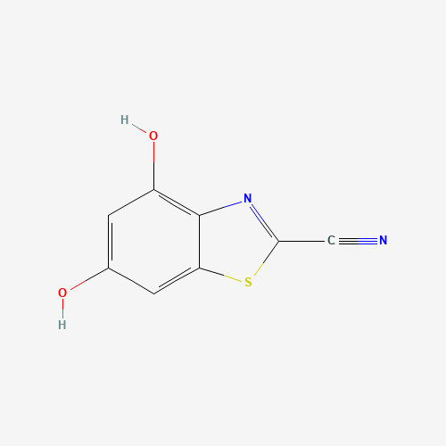 4,6-dihydroxy-1,3-benzothiazole-2-carbonitrile (CAS: 7267-41-6) - Chemical Structure and Molecular Formula 