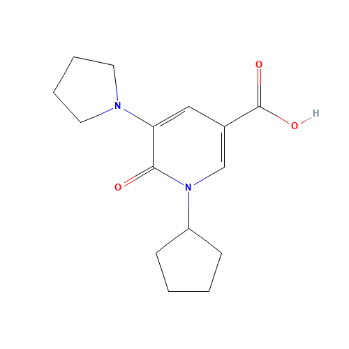 1-cyclopentyl-6-oxo-5-pyrrolidin-1-ylpyridine-3-carboxylic acid (CAS: 939410-51-2) - Related Chemical Product
