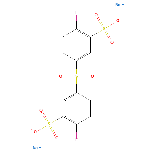 disodium;2-fluoro-5-(4-fluoro-3-sulfonatophenyl)sulfonylbenzenesulfonate (CAS: 301155-59-9) - Related Chemical Product