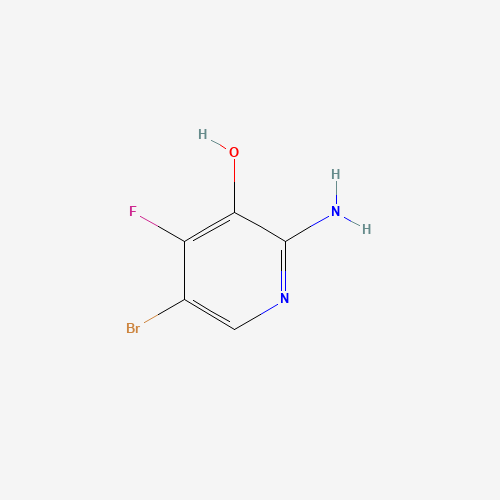 2-amino-5-bromo-4-fluoropyridin-3-ol (CAS: 1003710-78-8) - Chemical Structure and Molecular Formula 