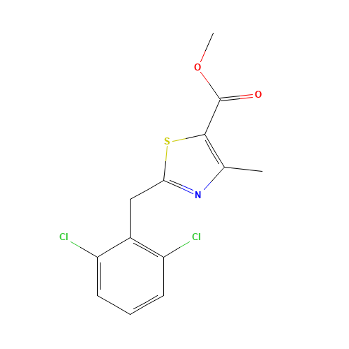 methyl 2-[(2,6-dichlorophenyl)methyl]-4-methyl-1,3-thiazole-5-carboxylate (CAS: 736971-25-8) - Related Chemical Product