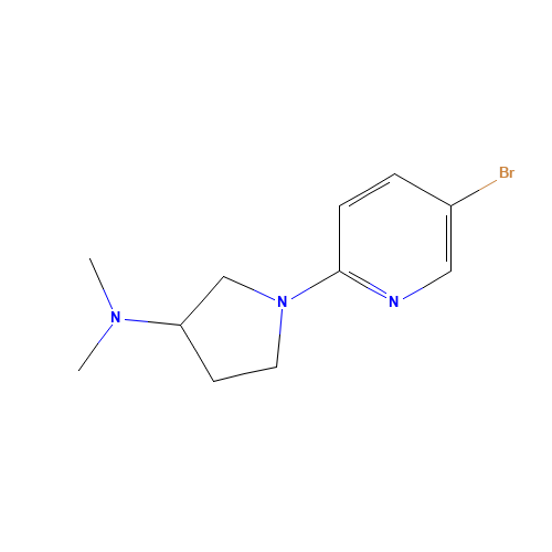 1-(5-bromopyridin-2-yl)-N,N-dimethylpyrrolidin-3-amine (CAS: 690264-82-5) - Related Chemical Product