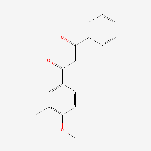 1-(4-methoxy-3-methylphenyl)-3-phenylpropane-1,3-dione (CAS: 1267238-26-5) - Chemical Structure and Molecular Formula 